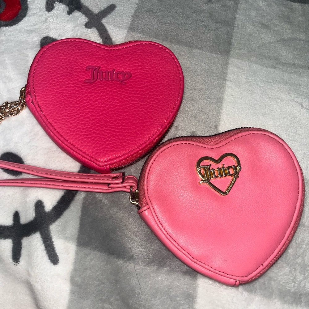 Juicy Couture heart wristlet bundle